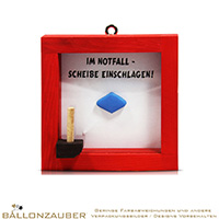 Notfall Set Rot zum Befüllen quadratisch rot, Notfall Set
