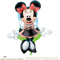 Folienballon Minnie Maus Dirndl bunt 80cm = 31inch