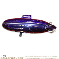 Folienballon Schiff U-Boot lila 98cm = 39inch