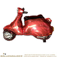 Folienballon Motorroller Vespa Rosa 95cm = 37inch