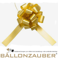 Schleifen-Zugband Ziehschleife 30mm Dekoschleife für Verpackungen Hochzeit Schleifen Zugband Gold
