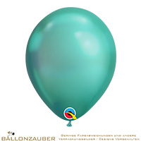 Latexballon Rund grün Chrome Ø30cm = 11inch Umf. 95cm