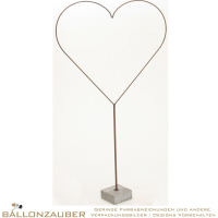 Herzständer Stahlständer 80 x 155 cm mit Betonfuß, unbestückt