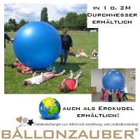 Spielball Erdball 1 Meter Globus Blau Indoor / Outdoor extrem belastbar