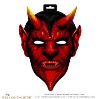 Maske Teufelmaske Satan Halloween Karneval Fasching Sonderangebot