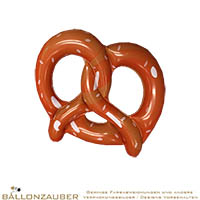 PVC Brezel aufblasbar ca 45cm braun/weiss