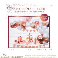 Ballongirlandenset 4m Ballonkette organisch Rosegold individuell selbst gestalten