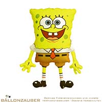 Folienballon SpongeBob Schwammkopf gelb bunt 71cm = 28inch