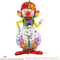 Folienballon Clown Lets Party bunt 160cm = 63inch