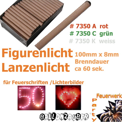 Figurenlichter Lanzenlichter Bengalische Lichter grn 10 Stck