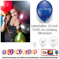 100 Qualitätsballons Ultramarin Ø25cm 10inch Umf.75/85cm