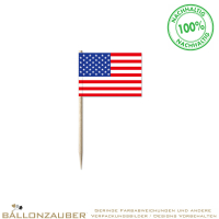 Minifahnen Käsepicker USA Blau Rot Weiß