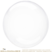 Folienballon Bubble Clearz Transparent 46cm = 18inch mit Automatikventil