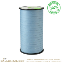 Ökoband 0,5cm breit Pattberg Cottonfield Blau zum Verpacken oder als Ballonband
