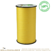 Ökoband 0,5cm breit Pattberg Cottonfield Gelb zum Verpacken oder als Ballonband