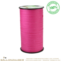 Ökoband 0,5cm breit Pattberg Cottonfield Pink zum Verpacken oder als Ballonband