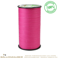 Ökoband 1cm breit Pattberg Cottonfield Pink zum Verpacken oder als Ballonband