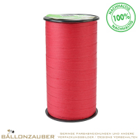 Ökoband 1cm breit Pattberg Cottonfield Rot zum Verpacken oder als Ballonband
