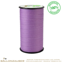 Ökoband 1cm breit Pattberg Cottonfield Violett zum Verpacken oder als Ballonband