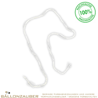 Abbindefäden Ballonband 90cm Baumwollfaden Baumwollzwirn Öko weiß biologisch abbaubar zum Verpacken oder als Ballonband