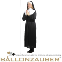 Kostüm Nonnen Heilige Damen Erwachsene div. Größen Robe und Habit Kostüm Schwarz, Weiß
