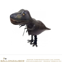 Folienballon Airwalker T-Rex Tyranno schwarz 110cm = 43inch