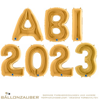 Folienballon Schriftzug ABI 2022 div. Farben möglich 350cm = 138inch Gesamtbreite