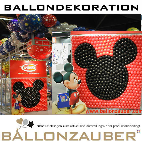 Ballonskulptur Wand Figur div. Farben Neueröffnung Party Deko Skulptur