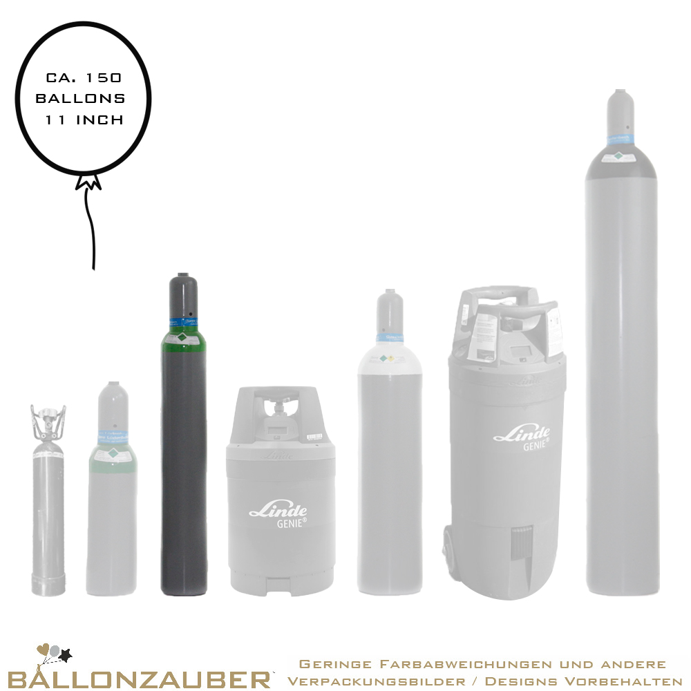 Ballongas Mietflasche ca 1,9cbm