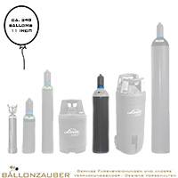 Ballongas Mietflasche ca 3,9cbm Stahlflasche Helium für z.B.ca 330 Ballons 11inch=30cm