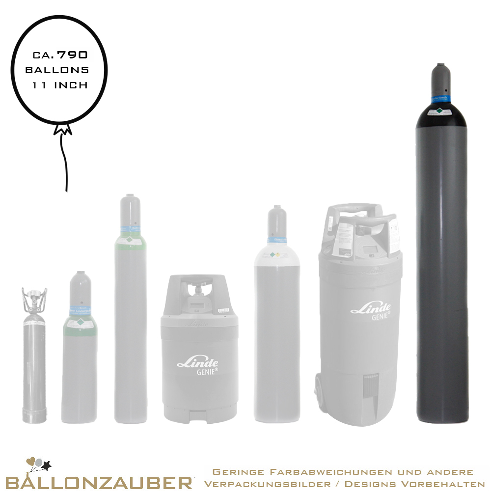 Ballongas Mietflasche ca 9,1cbm