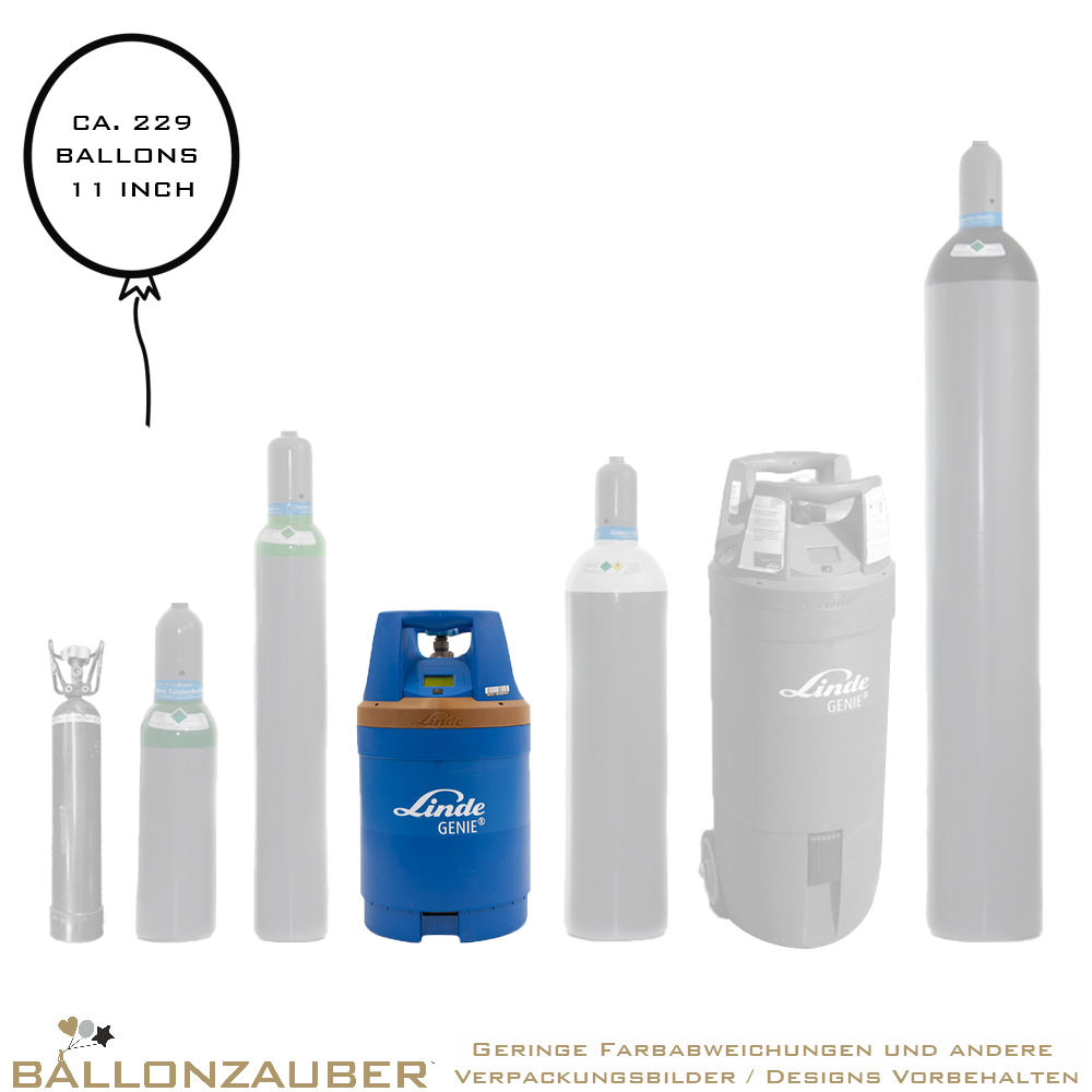 Ballongas Mietflasche ca 2,64cbm