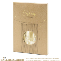 Vorhang 250 x 90 cm Partyvorhang Glittervorhang gold satin zum Aufhängen