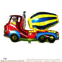 Folienballon Truck Betonmischer bunt 81cm = 32inch