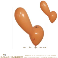 Latexballon Figurenballon Nase Langnase bunt sortiert = 25inch Lnge 65cm