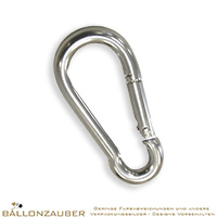 Zubehör Karabiner 50mm silber, Karabiner-Haken