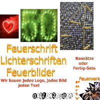 Feuerschrift Lichterschrift Figurenlicht Herz kpl.120cm