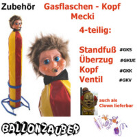 Standfuß f. Gasflaschen-Kopf Mecki Ballongas-Abfüllung Standfuß uni/lackiert
