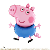 Folienballon George Pig Wutz Blau Metallic 106cm = 42inch