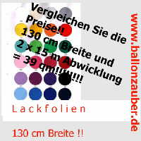 Lackfolie Rolle 2x15m=30 m (doppelt = Lack auf Lack liegend ) Rolle Lackfolie Uni-Farbe