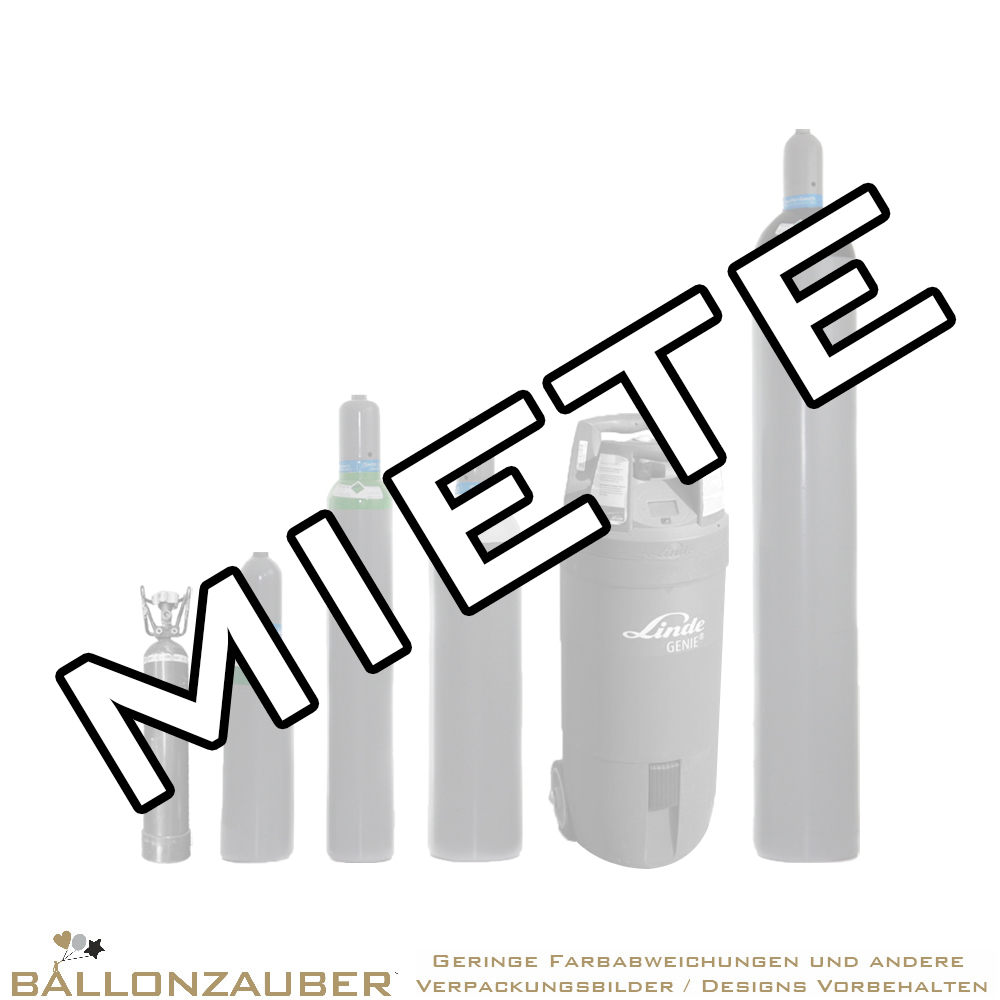 Ballongas Miete von 0,5cbm - 9,1cbm