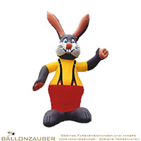 Hase Osterhase auffallende Werbung zu Ostern Miete Hase Osterhase bunt