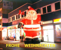 Kaltluftdisplay 5m Weihnachtsmann Nikolaus Santa bunt