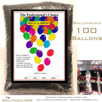 Ballonnetz Rhrennetz Reli-A-Drop schwarz Ballonregen fr 100 Ballons Dekoration