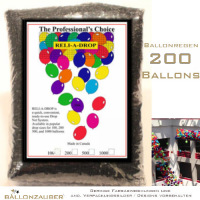 Ballonnetz Rhrennetz Reli-A-Drop schwarz Ballonregen fr 200 Ballons Dekoration
