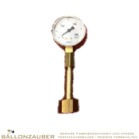 Prüfmanometer Manometer 300Bar messing Prüfdruck messen z.B.f. Ballongas o. Helium