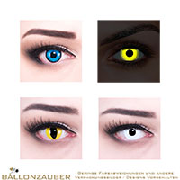 Kontaktlinsen rund verschiedene Motive farbig