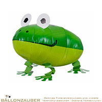 Folienballon Airwalker Tier Frosch grn 55cm = 22inch