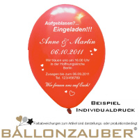 Latexballons Rund individuelles Druckmotiv möglich Ø30cm = 11inch Umf. 105cm