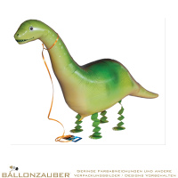 Folienballon Airwalker Brontosaurus Langhals grün 115cm = 45inch
